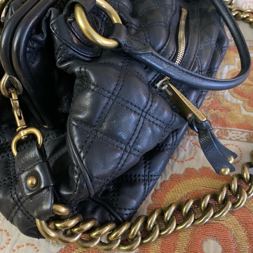 Marc Jacobs Y2K it Bag Black Quilted Stam Original - Picture 5 of 8